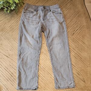 Gray Straight-Leg Jeans Size 7 Boys LAZER